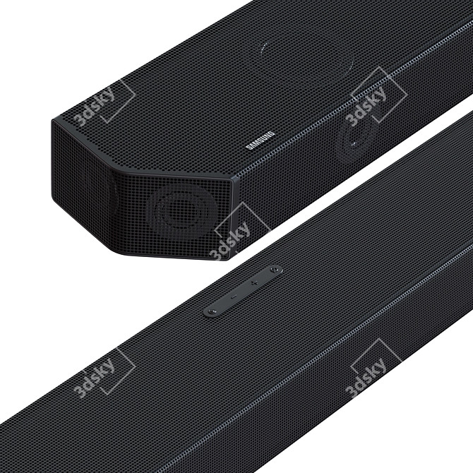 Samsung Remote Soundbar Subwoofer Bundle 3D model image 2