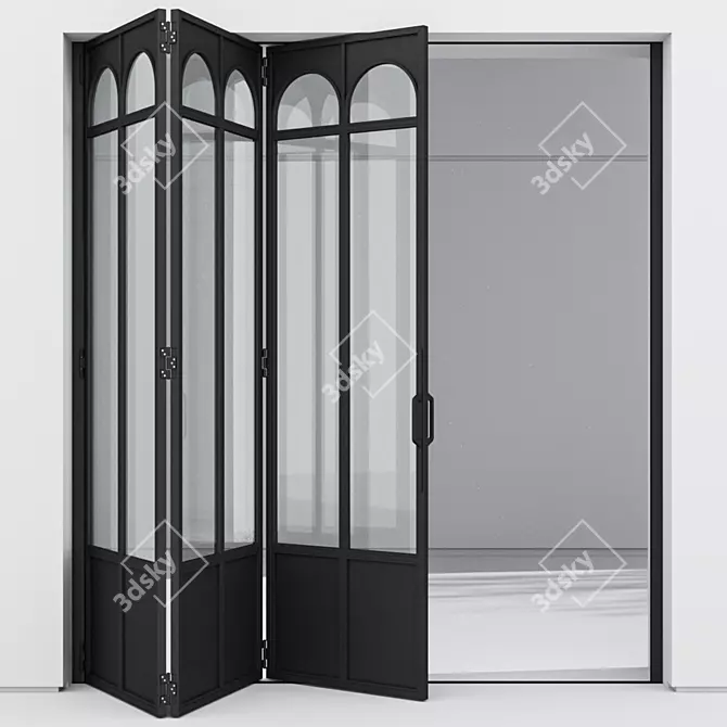 Corona Aluminium Door 337 Render 3D model image 1