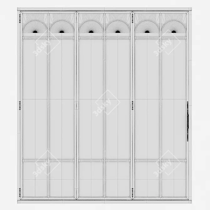 Corona Aluminium Door 337 Render 3D model image 4