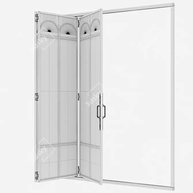 Corona Aluminium Door 337 Render 3D model image 5