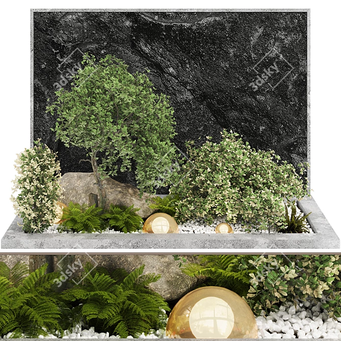 Garden Greenery Set 136 3D model image 1