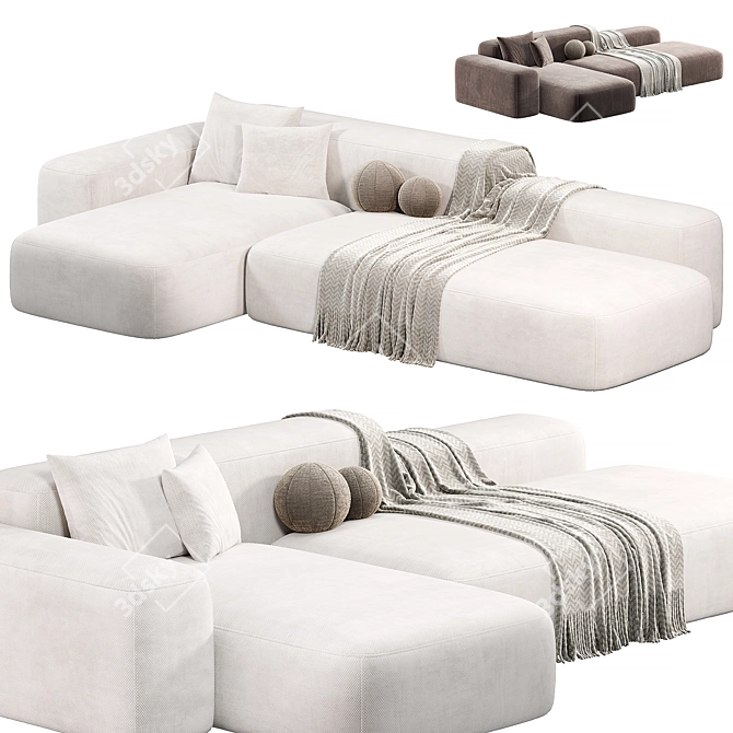 Modern Bubble Sofa by Formmebel 3D model image 3