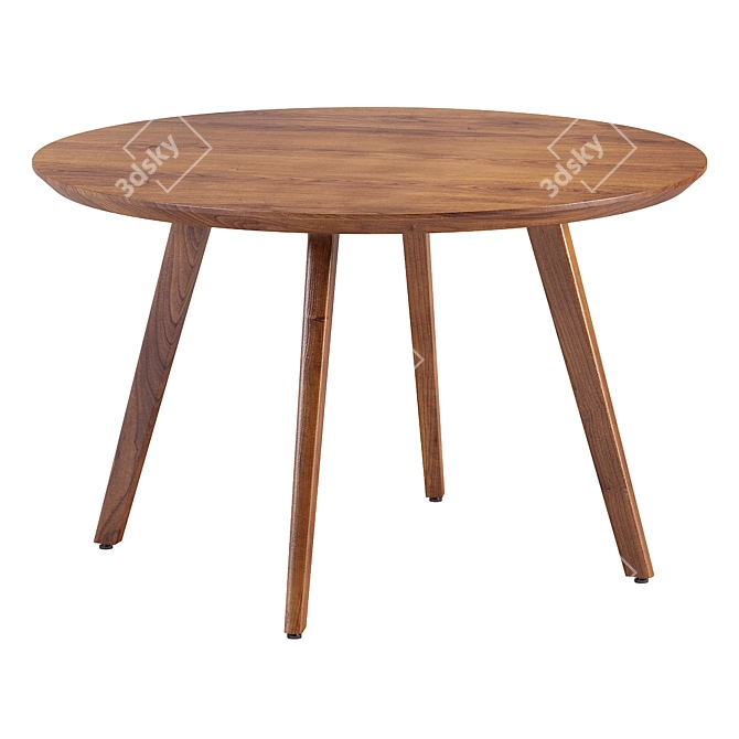 Modern Round Dining Table - 3DsXYZ 3D model image 2