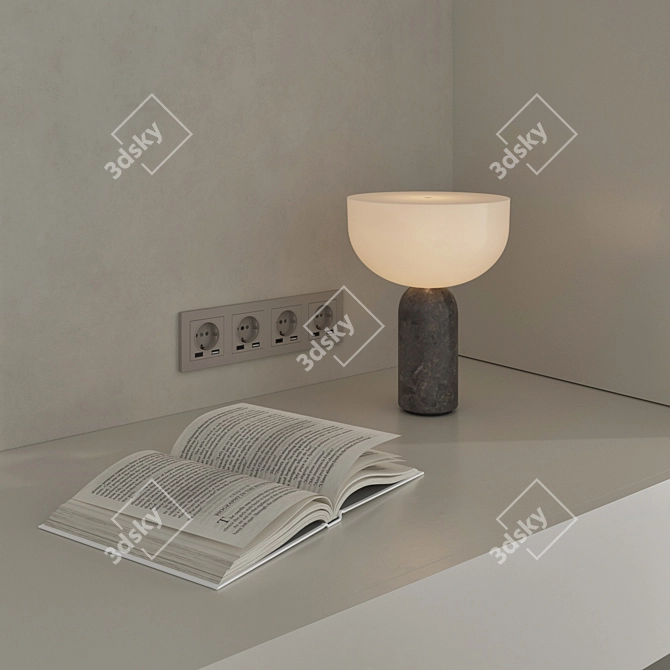 High-Quality Workplace Set 3D Model 3D model image 4