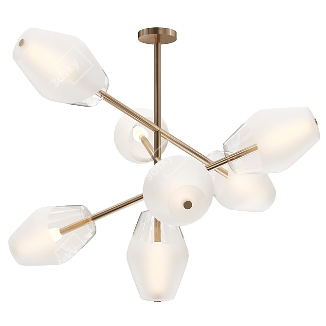 Elegance Redefined: Vendome Chandelier 3D model image 1