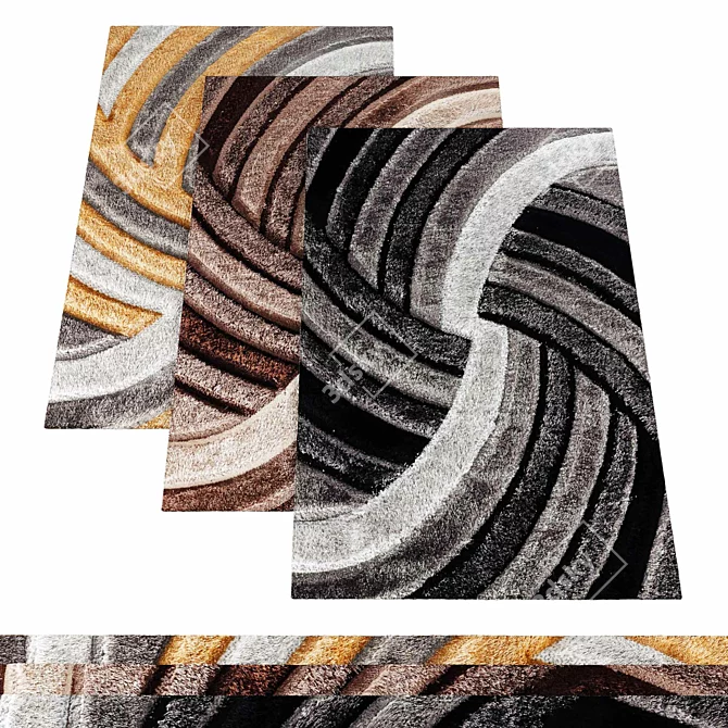 6 Texture Rug Collection 3D model image 1