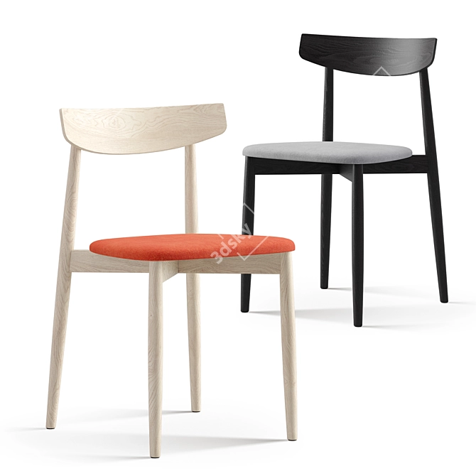 Modern Miniforms Claretta Chairs 3D model image 1