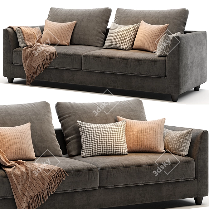 Meridiani Bisse Sofa 3D Model 3D model image 2