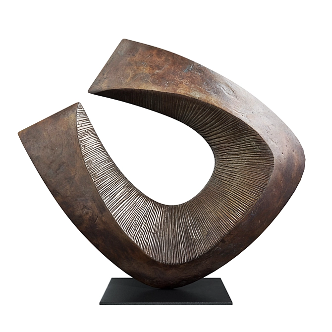 Contemporary Sculpture Fogell Curved Edge 3D model image 1