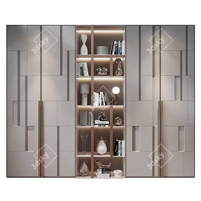 Home Decor Wardrobe GHS-2394 3D model image 3