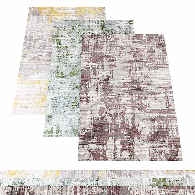 12 Texture Collection Rugs 3D model image 1