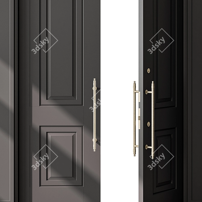  Curved Entry Door - Model 75 3D model image 4