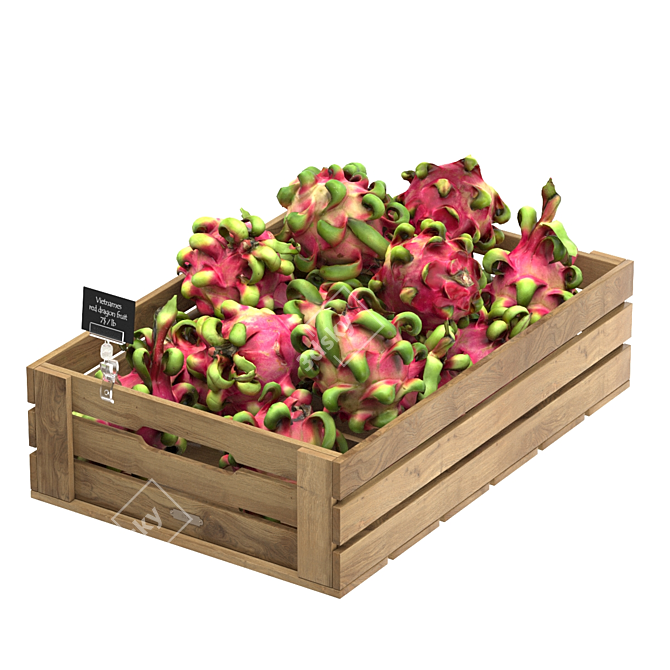 Dragon Fruit 3D Model Kit 3D model image 1