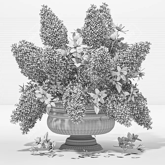 Modern Indoor Bouquet Set 3D model image 3