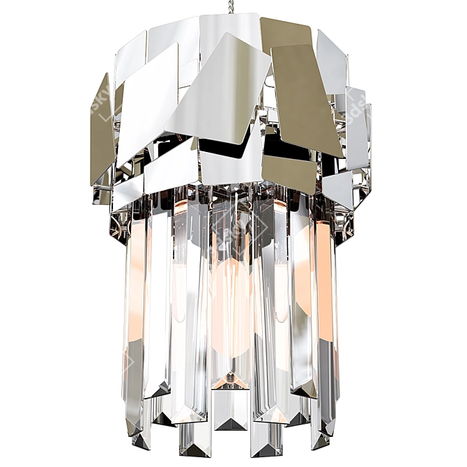 Polygonal Hanging Light Fixture 3D model image 2