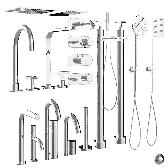 Fantini Faucet Collection: 18 Models 3D model image 2