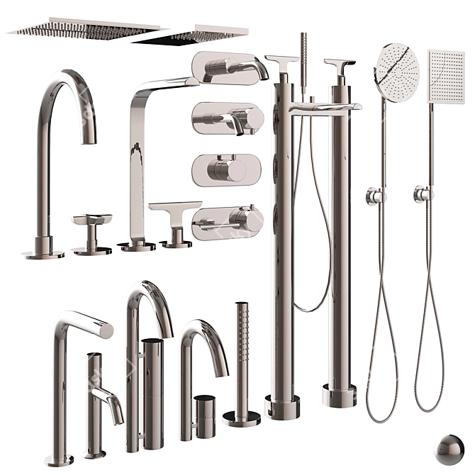 Fantini Faucet Collection: 18 Models 3D model image 3