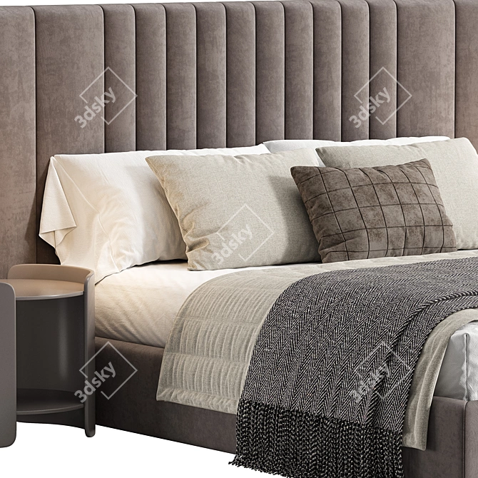 Isabel Modern Bedroom Set 3D model image 3