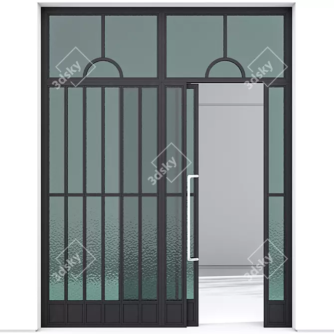 Corona Aluminium Door 3D Model 3D model image 1