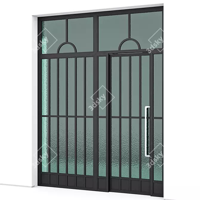 Corona Aluminium Door 3D Model 3D model image 2