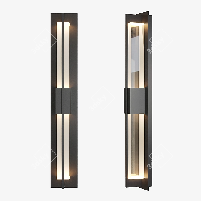 Versatile LED Double Axis Sconce 3D model image 5