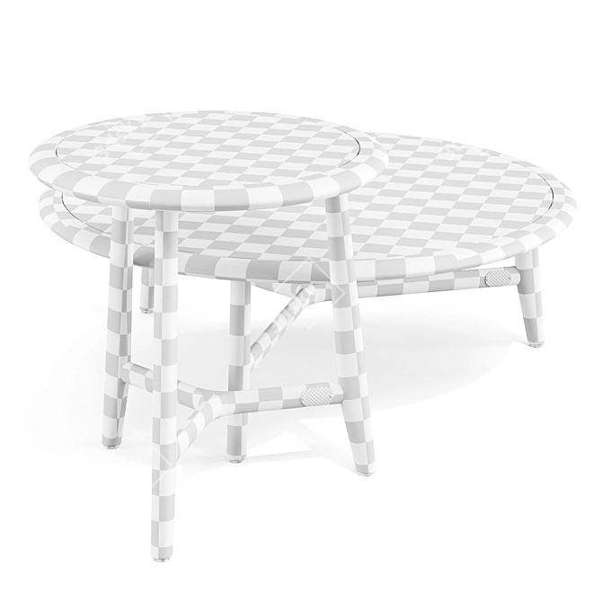 Mediterranean-Inspired Outdoor Side Table 3D model image 5