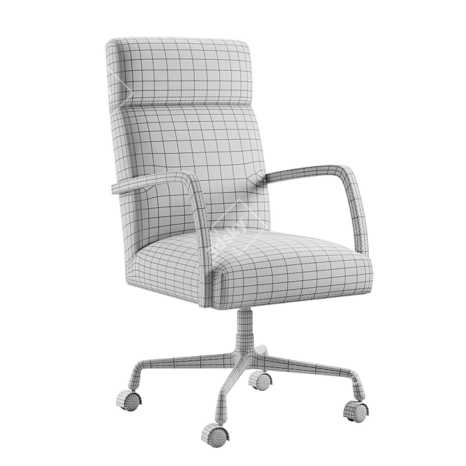 Sophisticated Modern Office Chair 3D model image 3