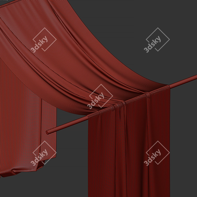 Roof Canopy Set 3D model image 6