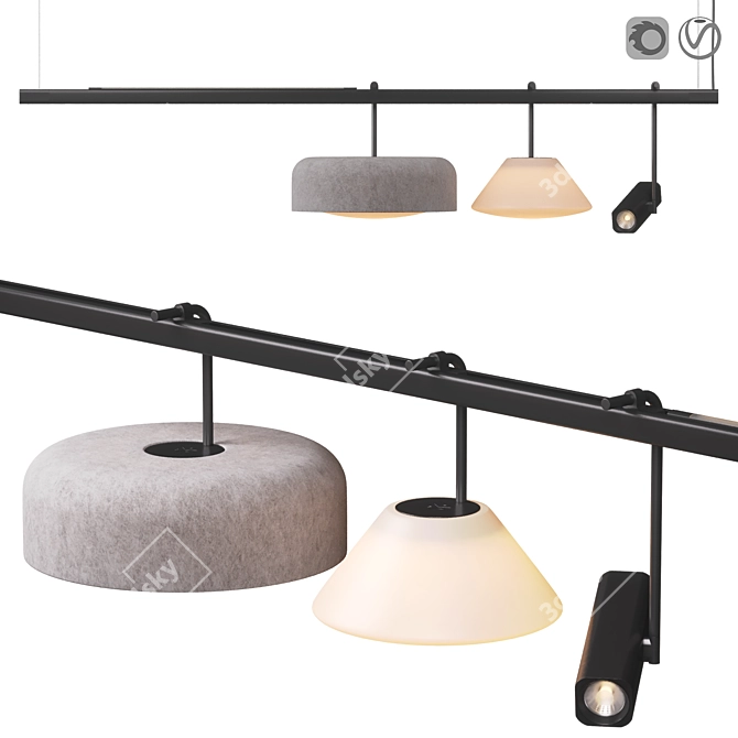 Modern RBW Highline Lighting Collection 3D model image 1