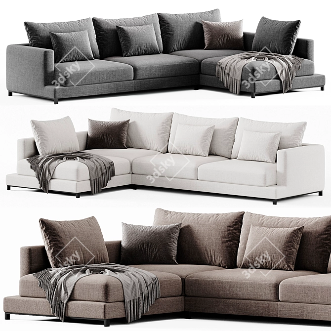 Eichholtz Burbury Lounge Sofa 3D model image 1