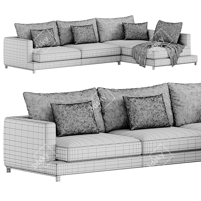 Eichholtz Burbury Lounge Sofa 3D model image 4