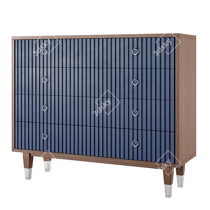  Modern Style Wood Dresser 3D model image 3