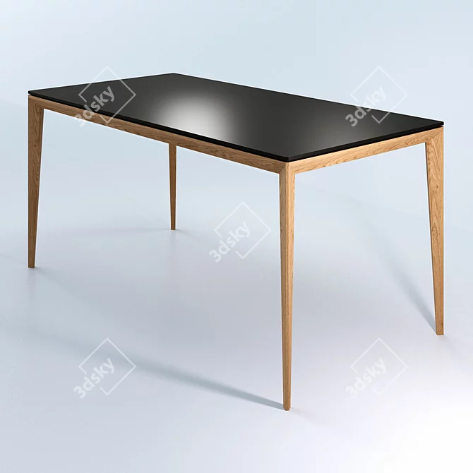 Tohma RIGHT Dining Table 3D model image 2