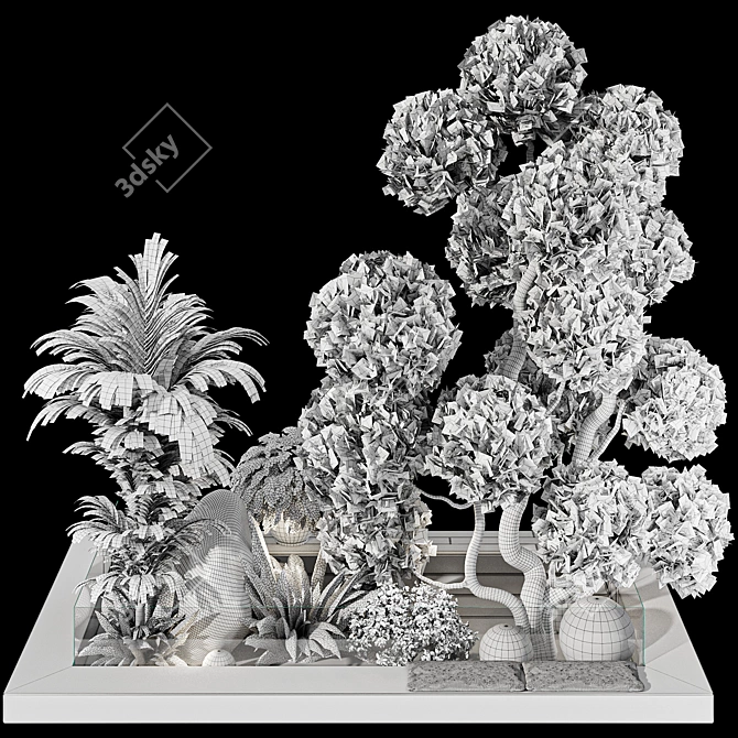 Landscaping Tree Bush Set 143 3D model image 7