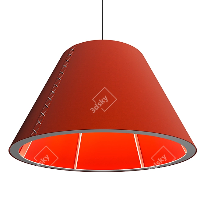 Cone Pendant Light Fixture: Dimensions 760x400x440 3D model image 1