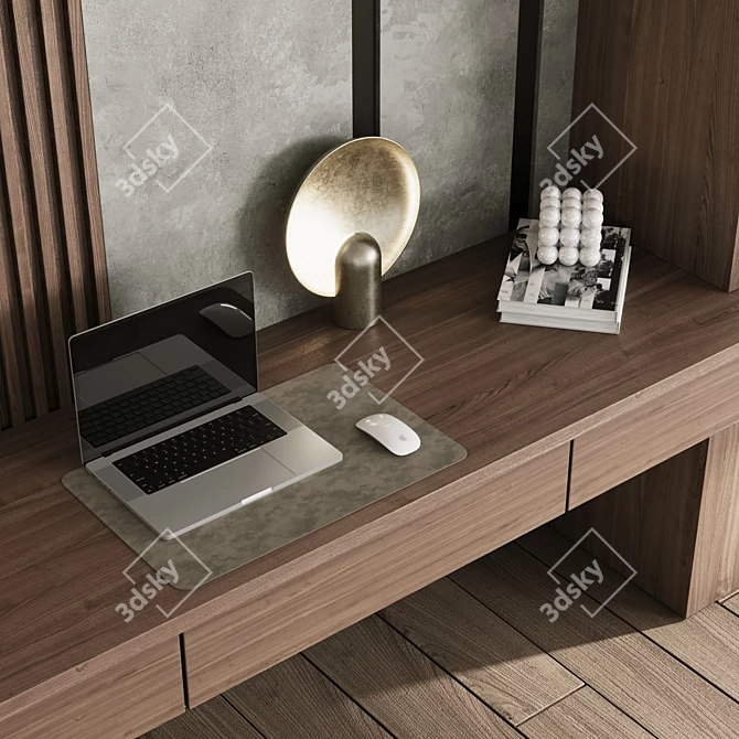 Modern Office Furniture Set in 3D Max 3D model image 3