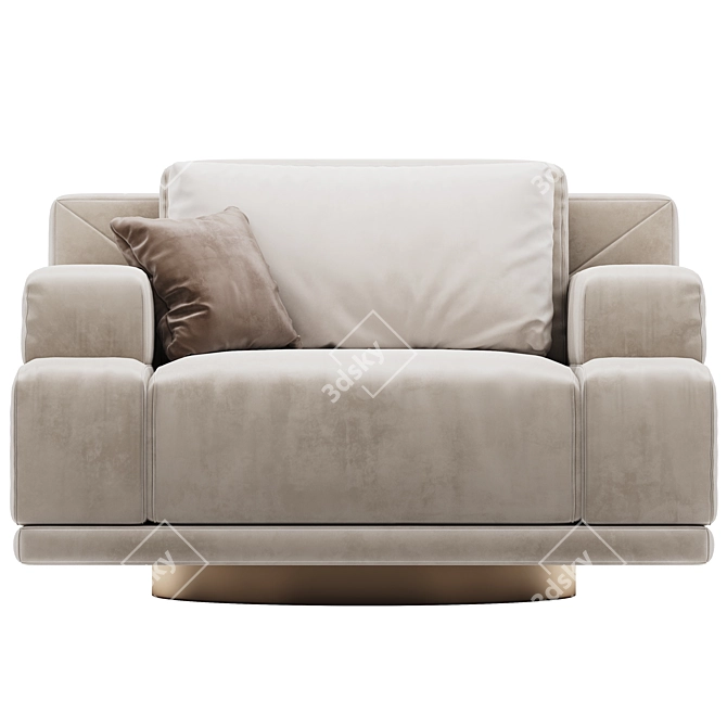 Luxury Fendi Casa Armchair 3D 3D model image 3