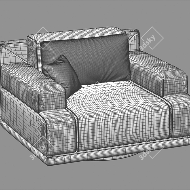 Luxury Fendi Casa Armchair 3D 3D model image 6