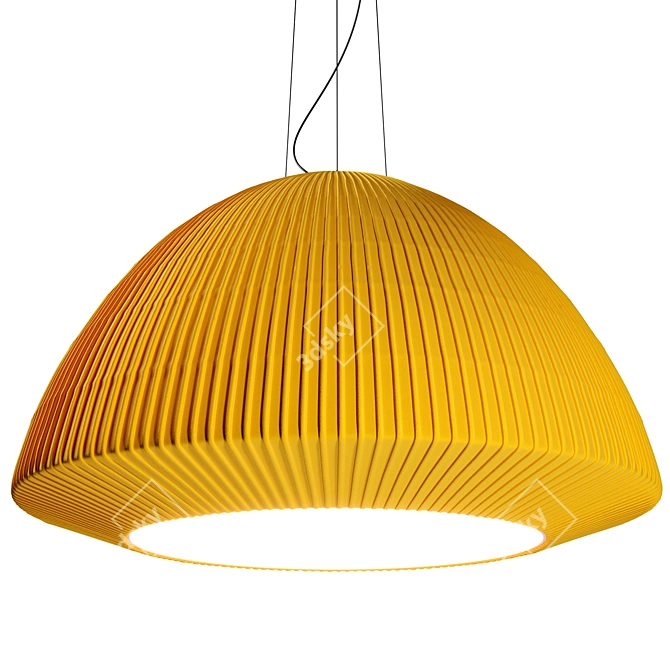 Cozy Woolen Pendant Light 3D model image 1