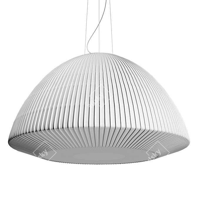 Cozy Woolen Pendant Light 3D model image 2