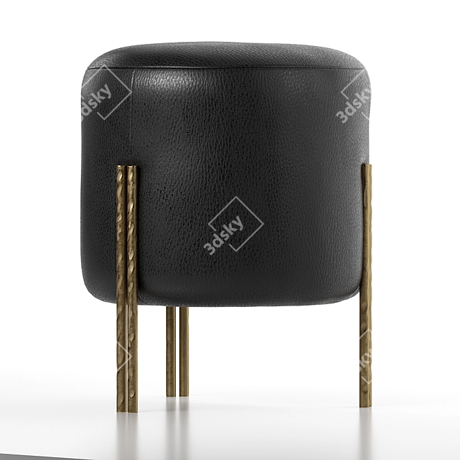 Modern Melange Foot Stool Home 3D model image 3