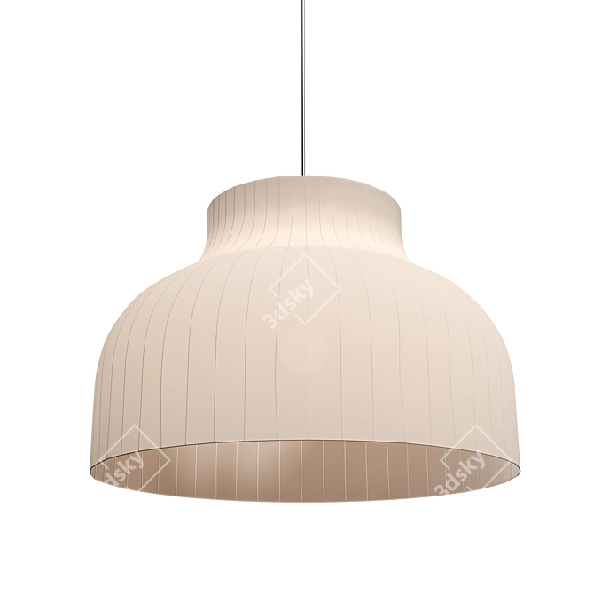 Modern Wire Fabric Pendant Light 3D model image 1