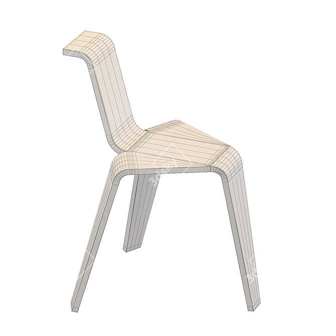 Modern Designer Aka Stool 3D model image 7