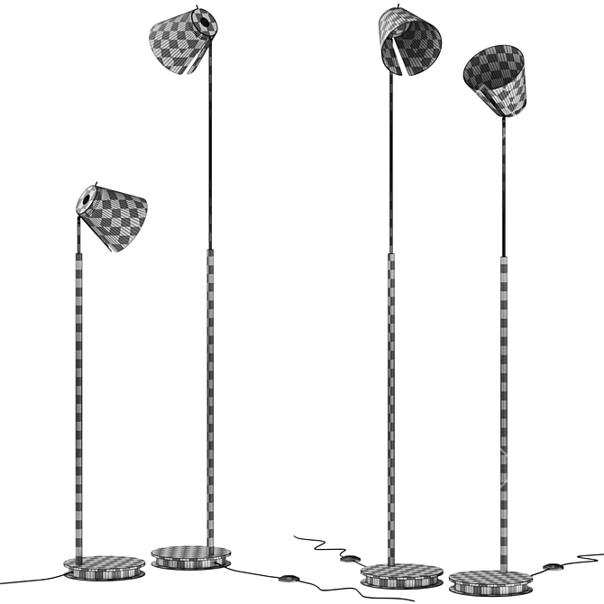 Sleek Modern DTW Floor Lamp 3D model image 3