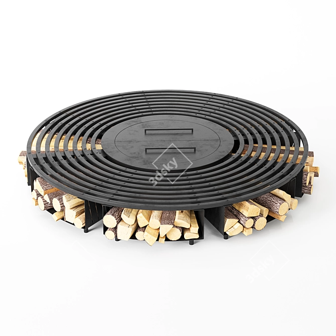 Outdoor Fire Pit 3D Model 3D model image 3