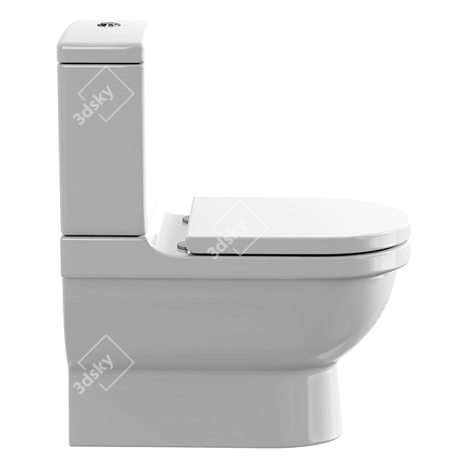 Duravit Starck 3 Toilet WonderGliss 3D model image 3