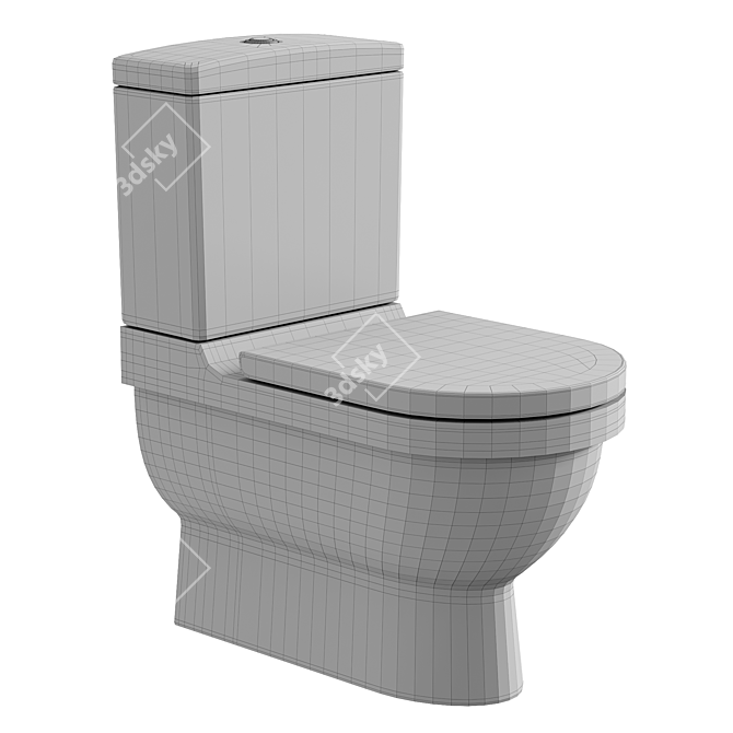 Duravit Starck 3 Toilet WonderGliss 3D model image 4