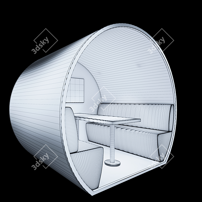 4-Person Meeting Pod for Offices 3D model image 3