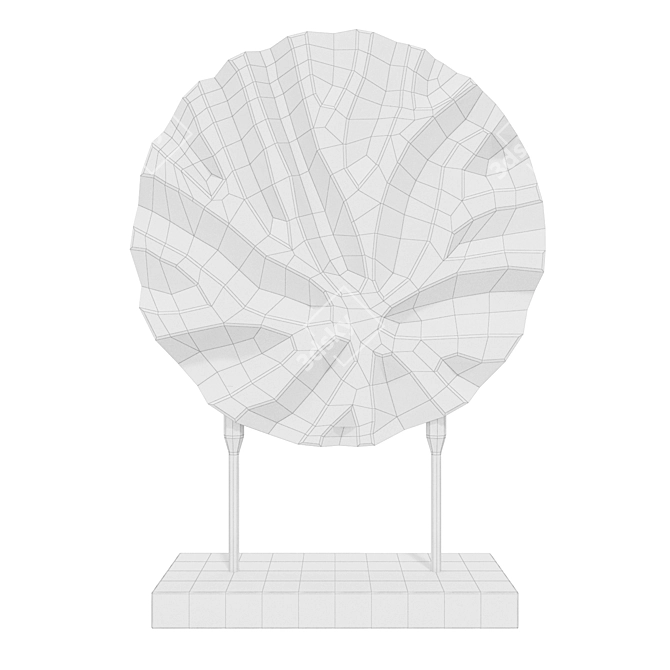 Abstract Decor Sculpture Round Model 3D model image 2