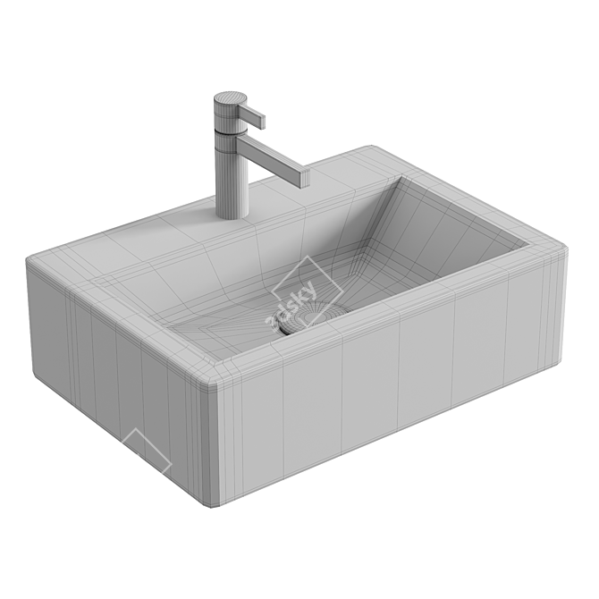 Modern Crosswater Gerona Basin - Sleek Elegance 3D model image 4